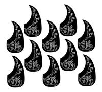 Abaodam 10pcs Acoustic Guitar Accessory Guitar Pickguard Scratch Plate Protector Easy Application Method