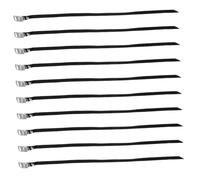 Abaodam 10pcs Adjustable Exercise Bike Toe Straps with Heavy Duty Clamp Slip Cycling Pedal Straps for Fixed Gear and Home Gym Secure Fit for All Foot