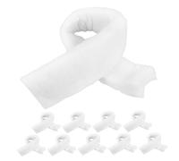 Abaodam 10pcs Aquarium Filter Sponge Pads Thickened Filter Media for Fish Tank Filtration High-density Replacement Biochemical Insert White Sponge for Clear Water Maintenance