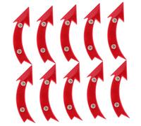 Abaodam 10pcs Arrow Shape Bike Reflectors for Night Riding Plastic Cycling Wheel Lights for Mountain and Road Bikes High Visibility Safety Accessories with Enhanced Reflective Performance