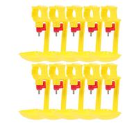 Abaodam 10Pcs Automatic Chicken Nipples Drinker Durable Poultry Water Feeder Easy to Install for Chick Breeders Feeding Container for Hens and Chicks