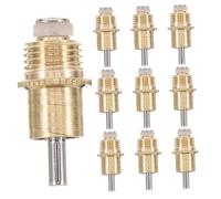 Abaodam 10pcs Automatic Rabbit Waterer with Copper Head Leak Design for Bunny Cages and Outdoor Enclosures Easy to Clean Continuous Hydration Nipple Feeder