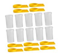 Abaodam 10PCS Bee Water Feeder with Hive Entrance Design Rapid Drinking Station for Beekeeping Environmental Adaptable Hygienic Hydration and Defensive Colony Protection