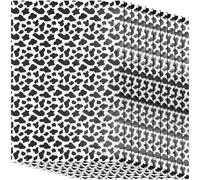 Abaodam 10pcs Black and White Cow Print Wrapping Paper for DIY Crafts Festival Packaging Smooth Texture Tear-resistant Decorative for Wedding Floral Boutique and Party Use