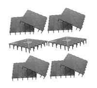 Abaodam 10pcs Black Aquarium Bottom Filter Tray, Fish Tank Divider Plate for Freshwater and Saltwater, Isolation Grid Partition Board for Aquarium Filtration Accessories