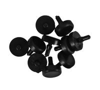 Abaodam 10pcs Black Brake Pedal Stop Pads Rubber Stopper Car Brake Switch Stopper for Clutch and Pedals Compatible Vehicle Accessories