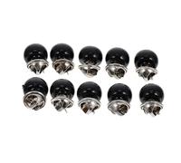 Abaodam 10Pcs Black Buttons Collar Snap Buttons Invisible Safety Brooch Pins Prevent Peeping and Easy to Store All-Match Style Coverage Pins for Shirts Skirts and Shawls