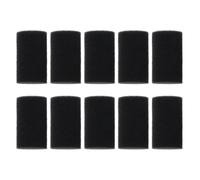 Abaodam 10pcs Black Cotton Pre-filter Sponge Rolls for Fish Tank Filters Prevent Debris and Protect Young Fish in Freshwater and Marine Environments