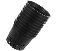 Abaodam 10PCS Black Hydroponic Plastic Growing Cups Mesh Planting Baskets for Water Grass Cultivation Soilless Culture Pot Suitable for Home Balcony Gardening