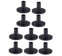 Abaodam 10pcs Black Plastic Drum Cymbal Sleeves Base Sturdy Cymbal Stands for Drum Kit Accessories Compatible Standard Percussion Set