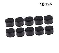 Abaodam 10pcs Black PU Overgrip for Tennis Badminton Squash Racket Slip Moisture Absorbing Sweat Band Suitable for Pickleball and Indoor Sports
