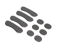 Abaodam 10pcs Black Silicone Drum Silencer Pads, Self-adhesive Drum Head Pads for Precise Damping, Easy Installation, Reducing Overtones, Practice and Sound Control