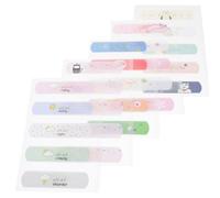 Abaodam 10pcs Breathable Cartoon Adhesive Bandages for Small Wounds, Hemostatic Protective Stickers Cat, Fish, Fruit, Owl Weather Designs, First Aid Finger Knuckle Plasters