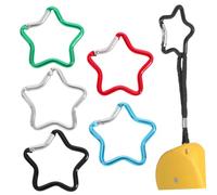 Abaodam 10pcs Carabiner Shape Closure Climbing Swivel Keychain Clip Holder Snap Decorative Camp Outdoor Metal Buckles Key Buckle Aluminum
