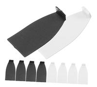 Abaodam 10pcs Cello Bow Tips Black and White Plastic Fittings for Violin and Cello Bow Repair Accessories, Sturdy Stringed Instrument Parts for Cellist and Violinist Use