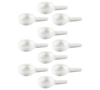 Abaodam 10pcs Ceramic Spoon Tealight Candle Holder Ceramic Craft Spoon Shape Small Candle Tray for Home Decoration and Bedroom with Handle for Holding and Tower Incense