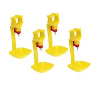 Abaodam 10pcs Chicken Water Fountains Automatic Integrated Poultry Waterer Hanging Cup Drinking Fountain for Chicken Goose Practical Waterer Equipment for Poultry Farm