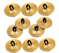 Abaodam 10pcs Copper Mini Finger Cymbals for Belly Dance Smooth Texture Easy to Carry Educational Props for Dance Parties