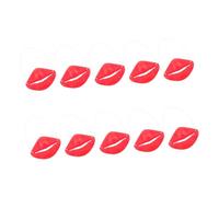 Abaodam 10pcs Cosplay Props for Halloween Party Funny Sausage Mouth Masks Soft Big Mouth Decorations for Pranks and Cosplay Events