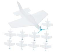 Abaodam 10pcs DIY Unfinished Airplane Foam Glider Planes for Easy Assembly Flying to Enhance Practical Skills and Parent Interaction