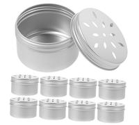 Abaodam 10pcs Dog Scent Training Box 120ml Odor Detection Container Aluminum Lid Work Dogs Nose Training Equipment for German Shepherd Belgian Puppy