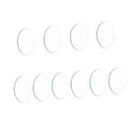 Abaodam 10pcs Double Convex Glass Lens Diameter Focal Optical Lens for Lab Experiments Physics Classroom Demonstrations Polished Edges