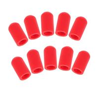 Abaodam 10pcs Drum Stick Protective Cover Silicone for Drumstick Practice Tip Mute Clacking Sound during Drumstick Practice Mute Replacement