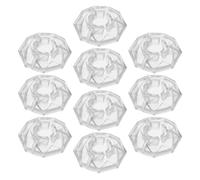 Abaodam 10pcs Effect Pedal Knobs Guitar Pedal Cap Button Caps Effect Protection Musical Instrument Accessories Instrument Protection Hardware Transparent