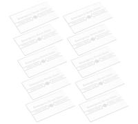 Abaodam 10Pcs Fire Alarm Glass Replacement Pane for Manual Call Point, Heat Resistant Emergency Break Glass Cover Compatible with Fire Alarm Switch, Safety Replacement for Residential and