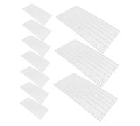 Abaodam 10PCS Fish Tank Filter Media Tray Plastic Grid Panels for Aquarium Bottom Filtration Adjustable Partition for Territorial Fish Separation and Breeding Compartment Creation
