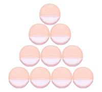 Abaodam 10pcs Flocking Powder Applicators for Face Powder Application Soft and Comfortable Makeup Sponges That Grip and Save for Home and Beauty Salon Use
