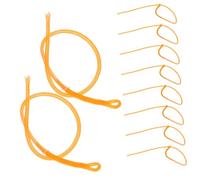 Abaodam 10Pcs Fly Fishing Braided Leader Connectors High Tensile Strength Low Visibility Loop Connectors for Freshwater Saltwater Fishing Accessories