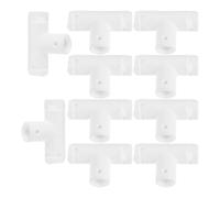 Abaodam 10pcs Folding Bathtub Plastic Connectors Joint for Enclosure Repair Lightweight Collapsible Bath Bucket Fitting