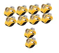 Abaodam 10pcs Foot Tambourines for Percussion Music Instruments for Band Shows and Lessons Easy to Bell Stable Sound Quality