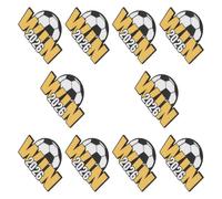 Abaodam 10pcs Football Cup Commemorative Badge Enamel Soccer Pin for Mexico Canada America Tournament Party Favor