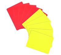Abaodam 10pcs Football Referee Cards Set Red Yellow PVC Flexible Soccer Match Judge Cards Standard Supply for Professional Referees