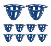 Abaodam 10pcs Fruit Basket Hanging Bird Feeder Cup Stimulates Eating Versatile Use Plastic Foraging Bird Cage for Canaries Parakeets