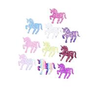 Abaodam 10PCS Glitter Sequin Unicorn Hair Clips for Girls Bowknot Hair Accessories Adjustable and Colorful Hairpins for Kids for Parties and Daily Wear