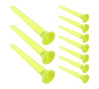 Abaodam 10pcs Green Fluorescent Golf Tees Plastic Training Tees 3.14" Bright Low-light Visibility for Driving Range and Home Golf Practice Accessories
