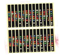 Abaodam 10pcs Guitar Fretboard Note Stickers Easy Install Decals for Acoustic Electric Guitar Black Fretboard Labels for Learning Chords and Notes