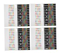 Abaodam 10pcs Guitar Fretboard Stickers for Beginner Electric Guitar Fret Stickers Note Decals Fretboard Labels Finger Guide