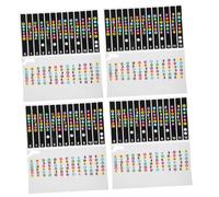 Abaodam 10pcs Guitar Fretboard Stickers Guitar Chords Decal Stickers for Adults Easy Learning Scale Bright Colors