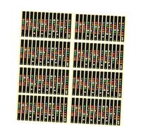 Abaodam 10pcs Guitar Fretboard Stickers Map Decals for Acoustic Electric Guitars Easy to Install for Learning Chords and Scale