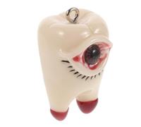 Abaodam 10pcs Halloween Resin Eye and Tooth Pendants DIY Jewelry Charms Accessories for Halloween Earrings Crafting Spooky Dangle Elements for Adult Costume Jewelry