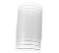 Abaodam 10pcs Hanging Plastic Bird Feeders for Pigeon Cage Food Bowls with Water Cups Anti-pecking Wear-resistant Material Transparent Large for Poultry and Parrots