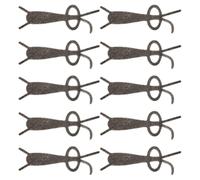 Abaodam 10pcs Heart-shaped Cat Eye Nail Magnet Stick for Gel Polish, Zinc Alloy Material with Y-shaped Rabbit Design, Wide Compatibility and Versatile DIY Application for Home