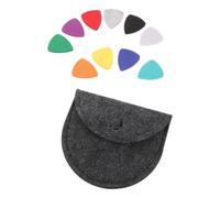Abaodam 10pcs Heart Shaped Felt Ukulele Picks Soft Felt Guitar Picks for String Music Instruments for Festive Playing Gatherings
