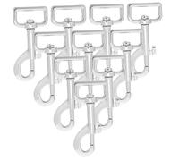 Abaodam 10Pcs Heavy Duty Bolt Snap Hooks Pet Leash Snap Clips for Dog Collar and Key Chains Easy Locking Buckle for Canvas Rope Suitable for Training and Daily Walking