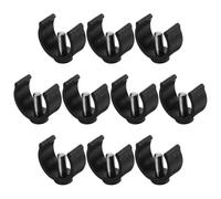 Abaodam 10pcs Heavy Duty Crutch Pin Locks Walker Tube Clip Set with Sturdy Plastic Steel C-Shape Clamps for Walking Canes Non-Slip Mobility Aids for Seniors and Disabled