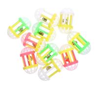 Abaodam 10pcs Interactive Kitten and Sweet Sound Portable Plastic Cat Teasers Safe for Cats Assorted Colour Random Color
